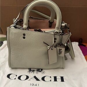 Coach Pale Green Leather Women's Bag